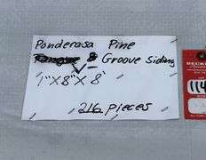 Ponderosa Pine V-Groove Siding
