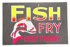 Vintage Restaurant Carboard Advertising Signs