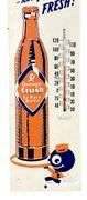 Orange-Crush "Drink And Feel Fresh" Thermometer