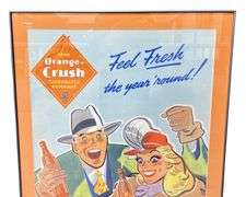 Orange-Crush Framed Advertisement