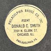 Orange-Crush Celluloid Button Sign