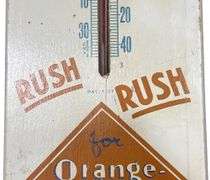 Orange-Crush "Rush, Rush" Thermometer