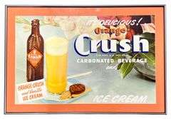 Orange-Crush Framed Advertisement