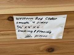 Western Red Cedar Smooth Four Sides Decking/Fencing