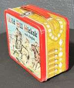 1955 Alladin "Wild Bill Hickock and Jingles" Metal Lunch Box with Thermos