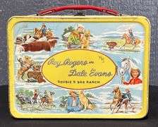 Roy Rogers and Dale Evans Double R Bar Ranch Tin Lunch Box