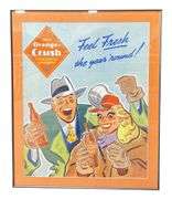 Orange-Crush Framed Advertisement