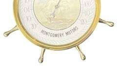 Montgomery Motors Advertising Thermometer