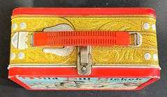 1955 Alladin "Wild Bill Hickock and Jingles" Metal Lunch Box with Thermos