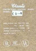 Classic CR-9 Modern Table Top Juke Box Radio