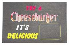 Vintage Restaurant Carboard Advertising Signs