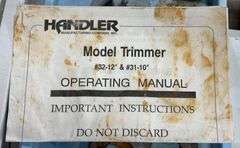 Handler Mfg. Inc. Red-Wing 12" Model Trimmer