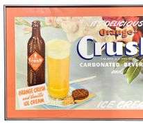 Orange-Crush Framed Advertisement