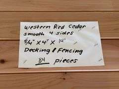 Western Red Cedar Smooth Four Sides Decking/Fencing