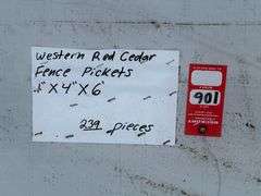 Western Red Cedar Fence Pickets