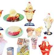 Soda Fountain Carboard Advertising Cutouts