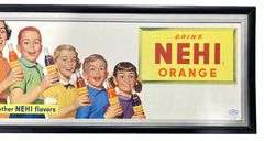 Nehi Drink Menu Sign & Framed Advertisement