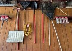 Long Handled tools & Assorted Hardware