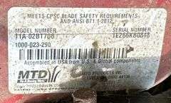MTD 20" Push Mower