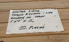 Hemlock Siding Tongue & Groove One Sided Beaded On Other