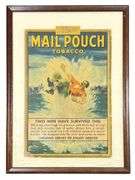 Mail Pouch Tobacco & Purina Chicken Feed Framed Advertisements