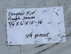 Douglas Fir Rough Sawn Lumber