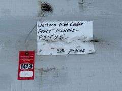 Western Red Cedar Fence Pickets
