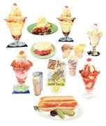 Soda Fountain Carboard Advertising Cutouts