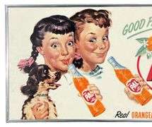 Pal Ade Orangeade Soda Framed Advertising