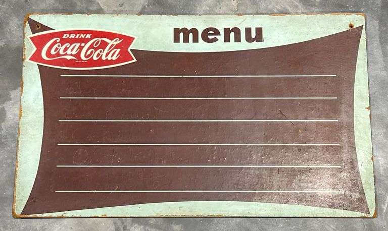 Coca-Cola Masonite Menu Board image
