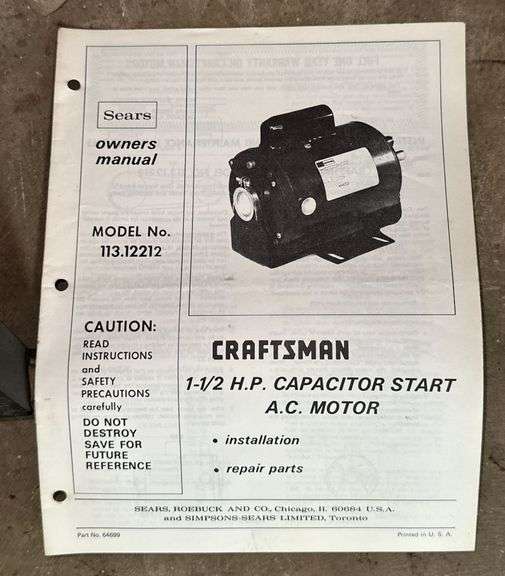 Cant Hook, Roller Stand & Motor