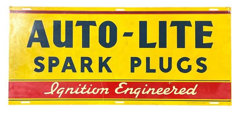 Auto-Lite Spark Plugs Metal Sign image