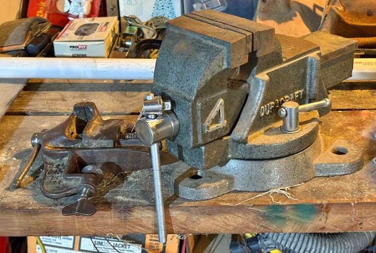 Duracraft 4" Swivel Vise & 2.5" Anvil Vise