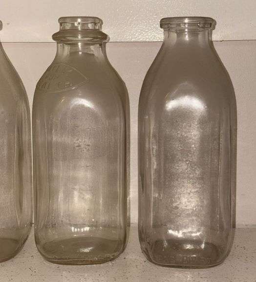 Early Glass Milk Bottles