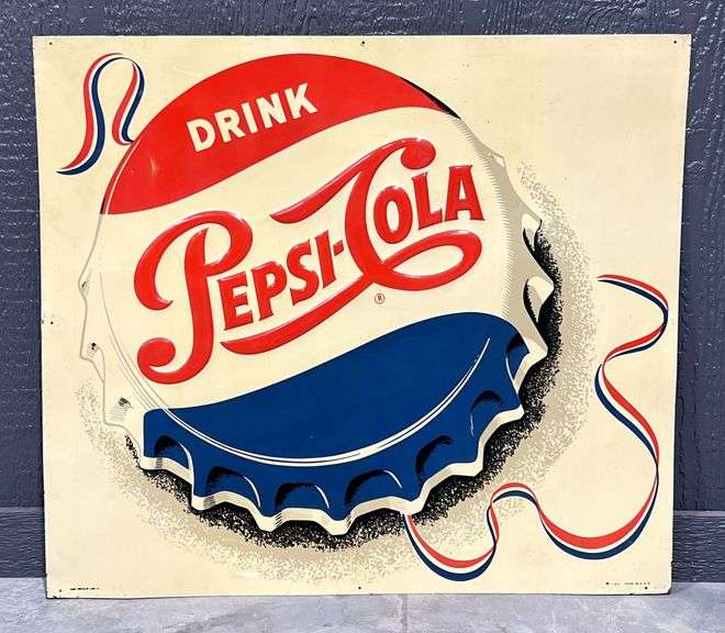 Pepsi-Cola Metal Sign