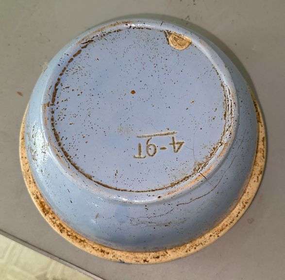 Uhl Blue Stoneware Mixing Bowl