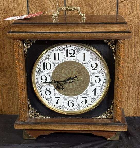 Solid Oak Cased Clock