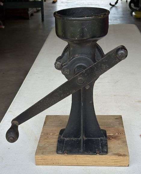 Vintage Cast Iron Grist Mill