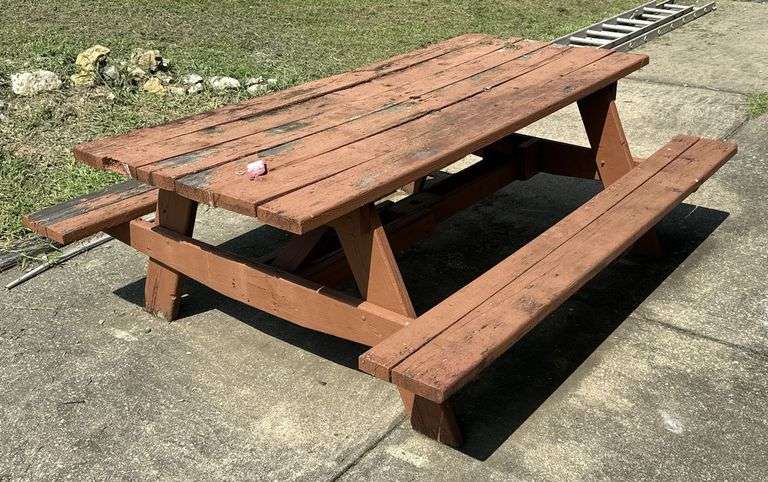 Wooden Picnic Table image