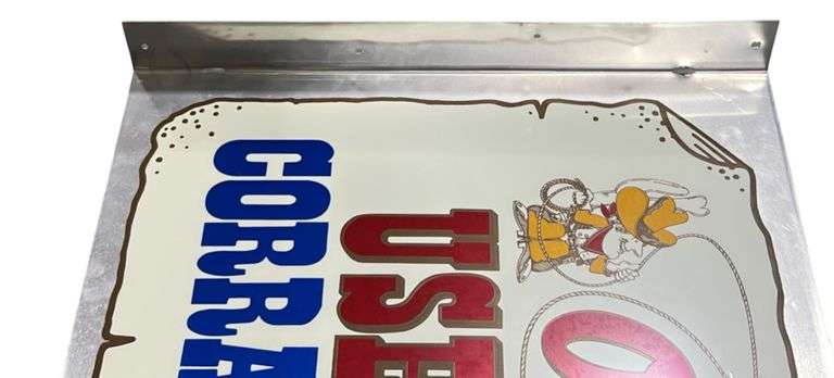 Chevrolet "Ok" Used Car Corral Office Metal Flange Sign