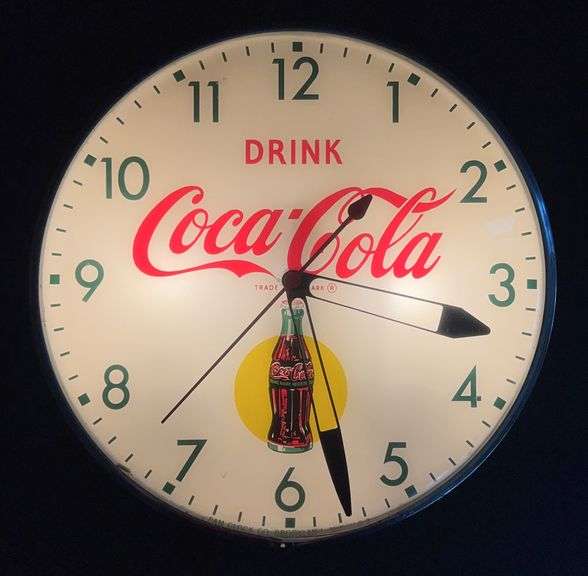 Coca-Cola Lighted Pam Clock image