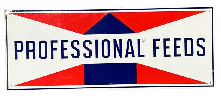 Professional Feeds Metal Sign image