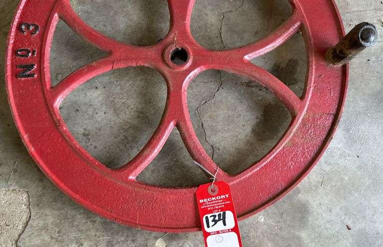 Early Cast Iron Fly Wheel