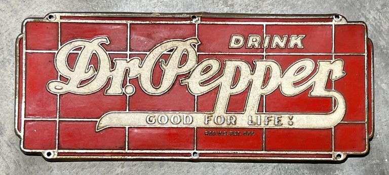 Dr. Pepper Aluminum Badge Sign image