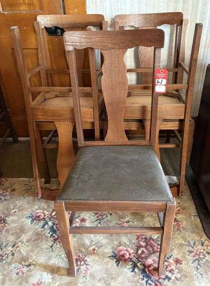 Vintage Oak Dining Chairs
