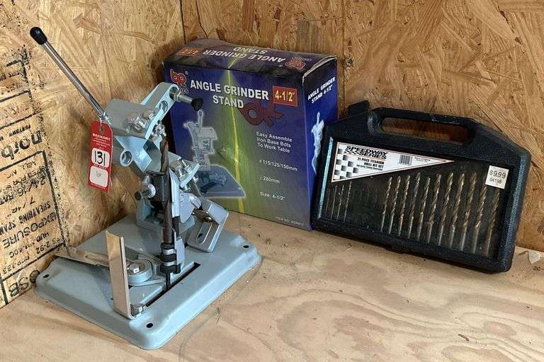 Angle Grinder Stand & Drill Bit Set image
