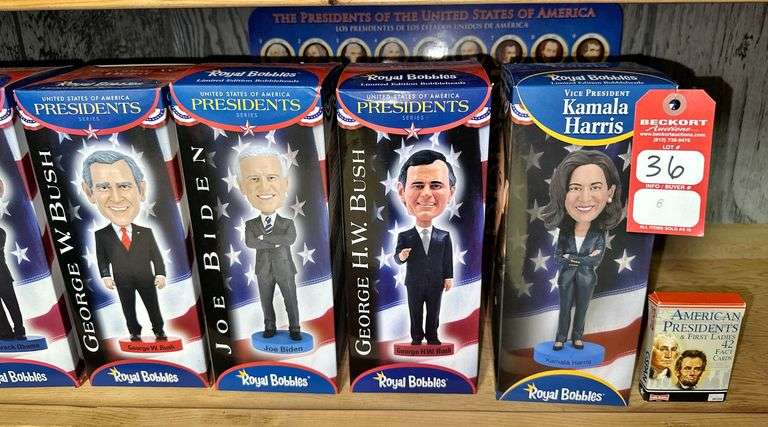 Royal Bobbles Limited Edition Presidential Bobble Heads