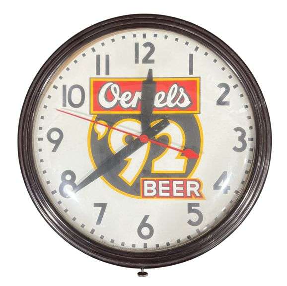 Oertel's '92 Beer Telechron Bakelite Clock image