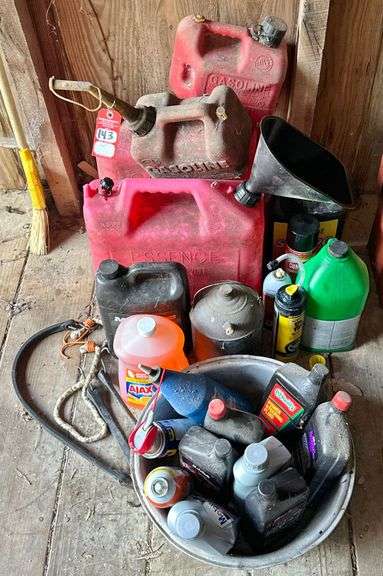 Fuel Cans & Shop Lubricant