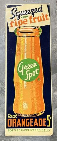 Green Spot Orangeade 5 Cent Metal Sign image